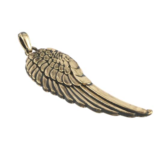 Gold Metal Wing Pendant by Bead Landing&#x2122;